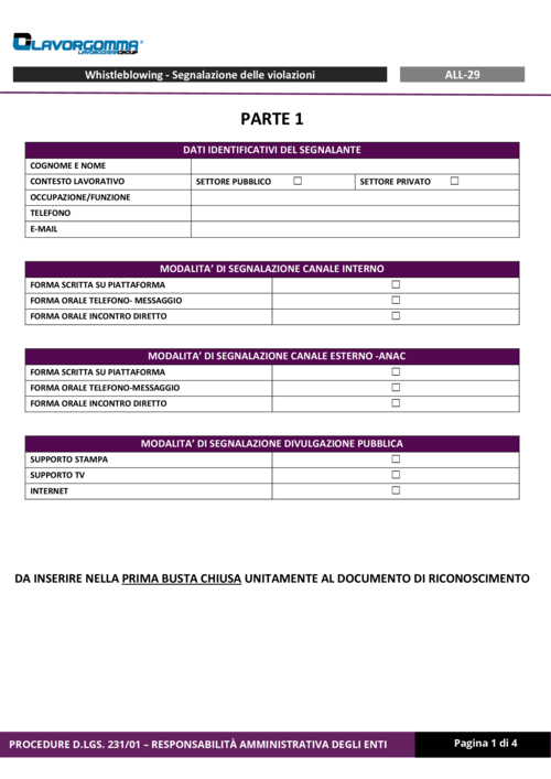 ALL-29 - Whistleblowing - Segnalazione delle violazioni.pdf